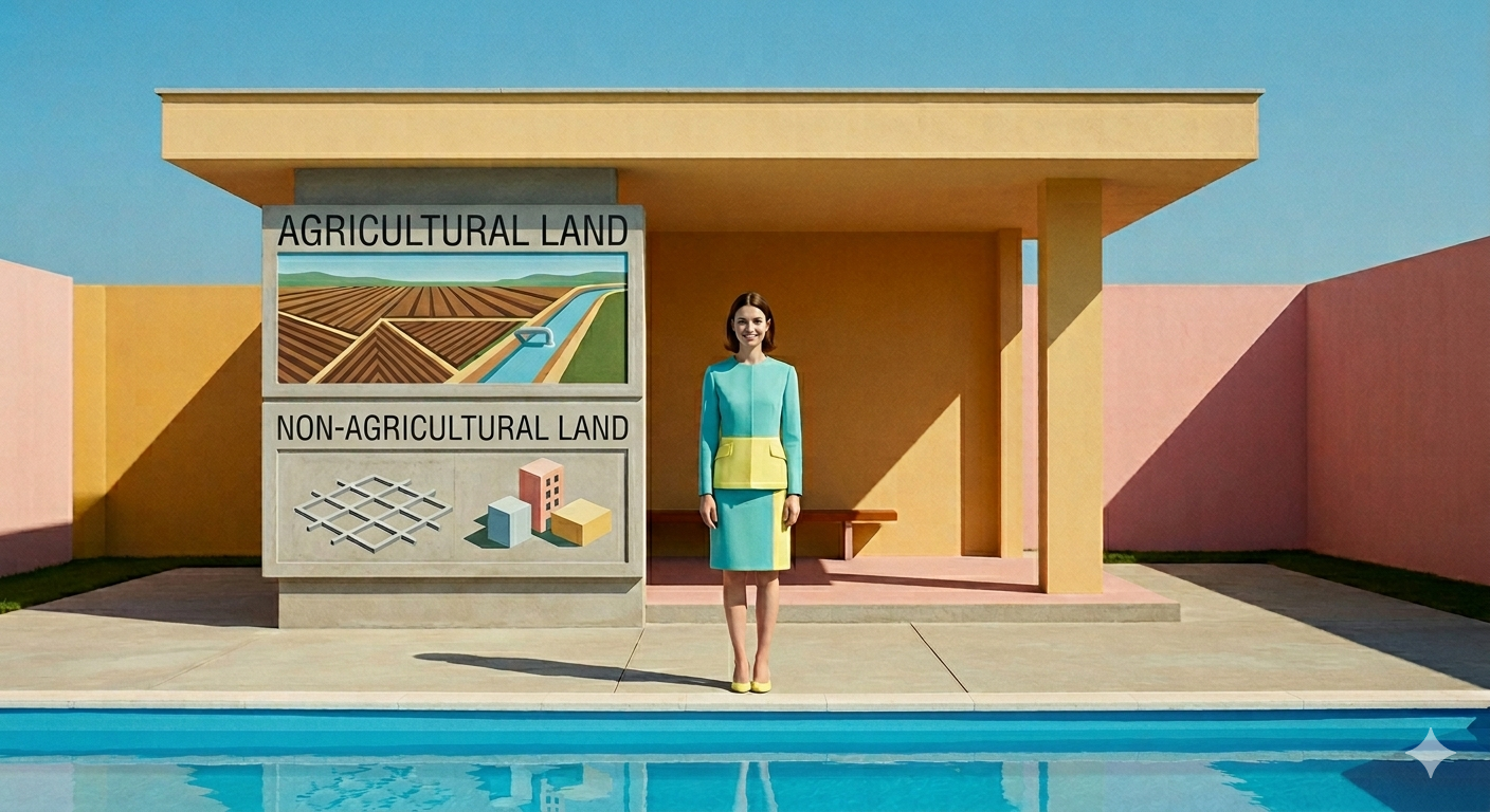 Land parcels in Georgia. Category and assignment of land.