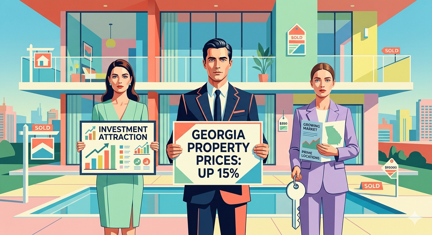 Property market prices in Georgia. Investment attraction.